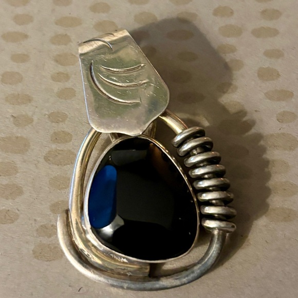 Silpada Jewelry - Silpada S0756 Black Onyx Sterling Silver Slide Pendant – Retired Design